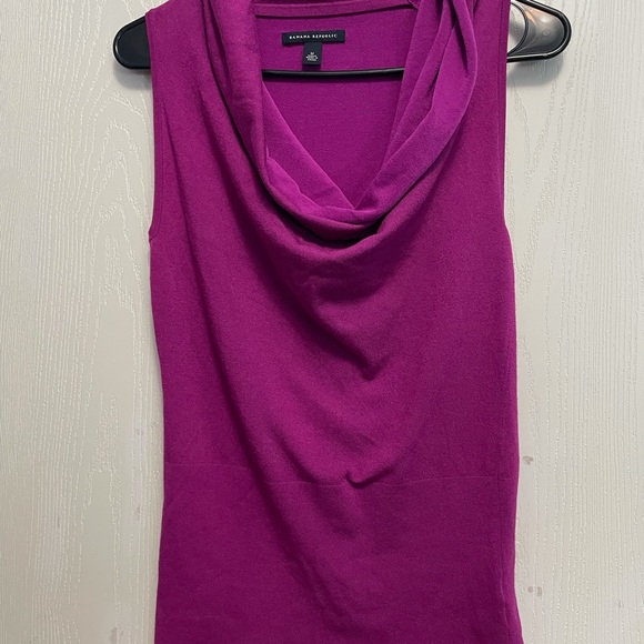 Banana Republic Knit Draped Neck tank top - Picture 3 of 12
